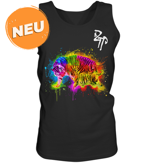 Tiger mit Welpen dark - Tank-Top